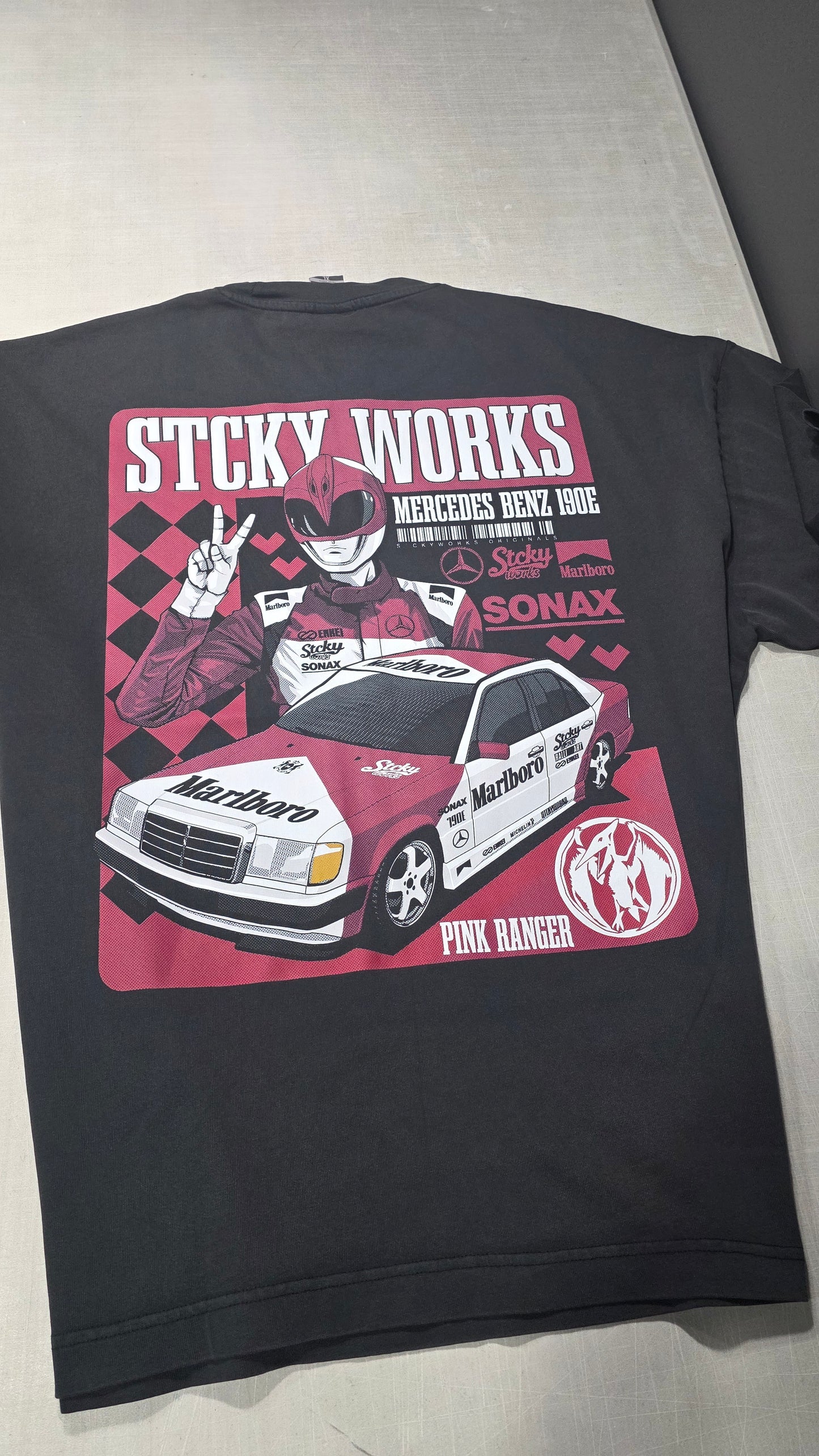 Pink Ranger Rally Team Tee