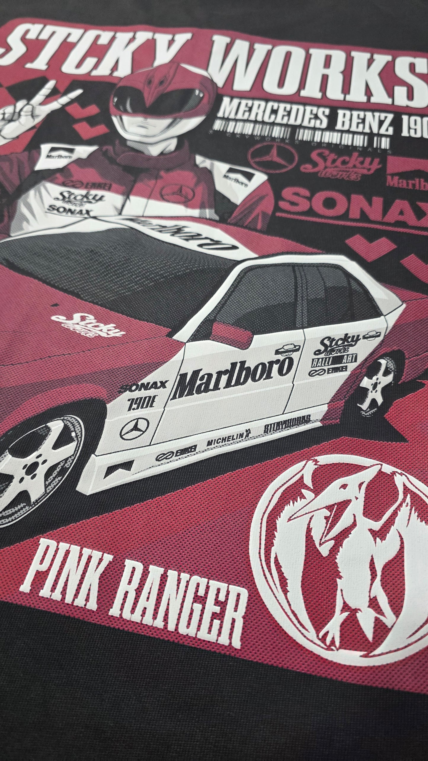 Pink Ranger Rally Team Tee