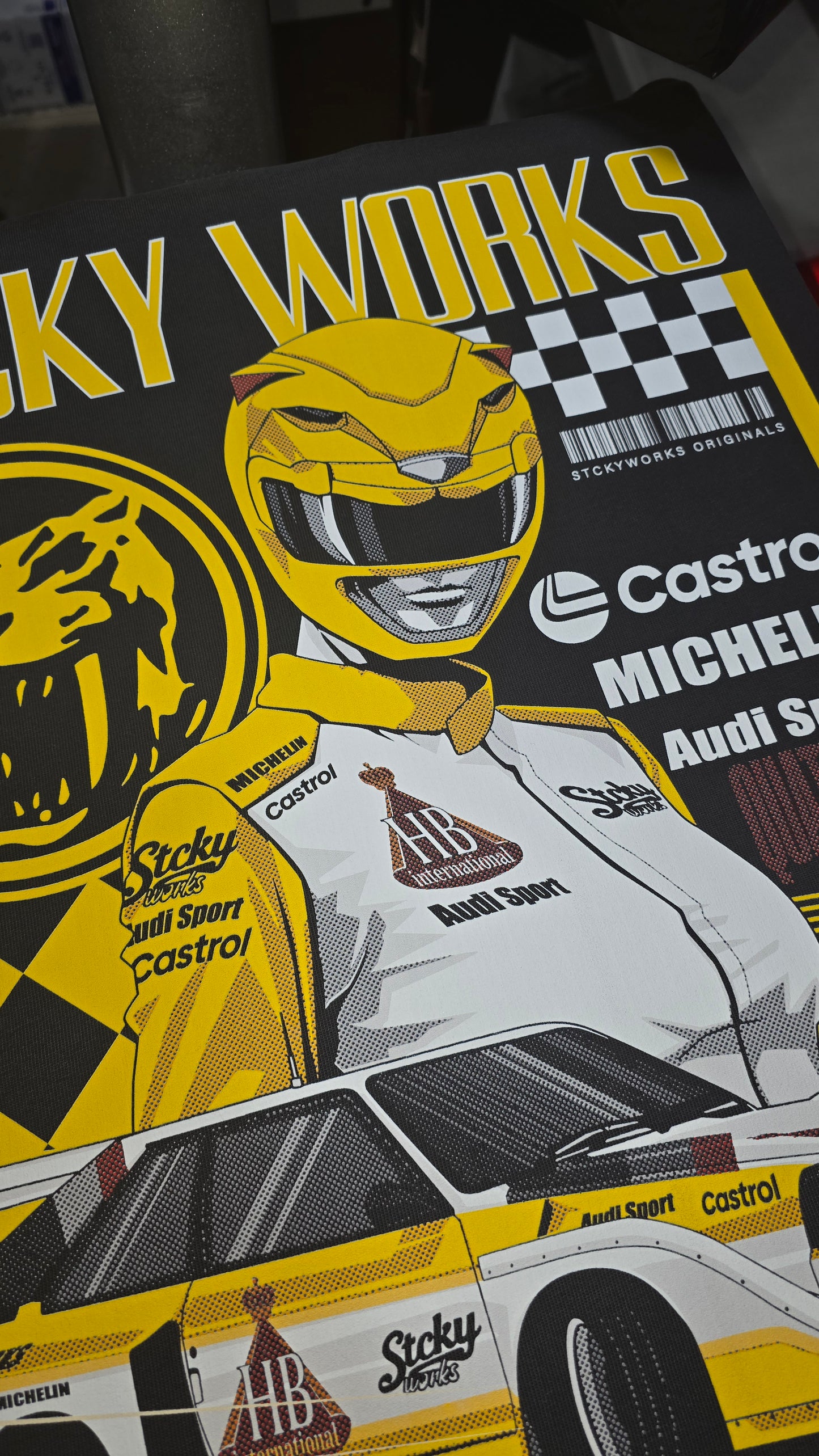 Yellow Ranger Rally Team Tee