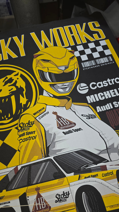 Yellow Ranger Rally Team Tee