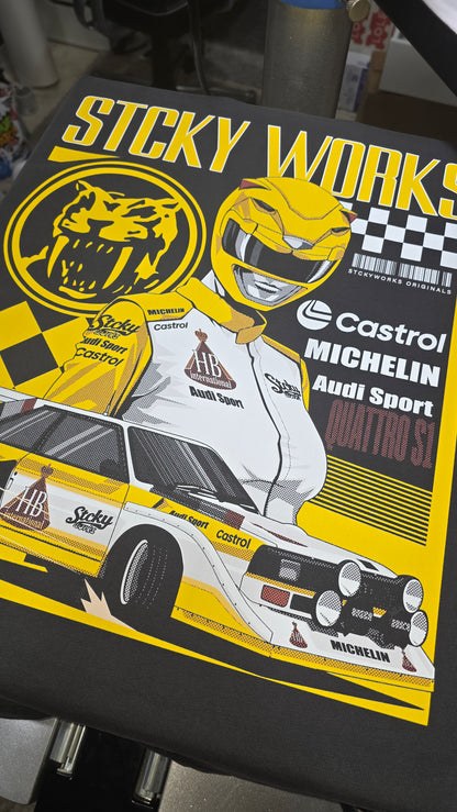 Yellow Ranger Rally Team Tee