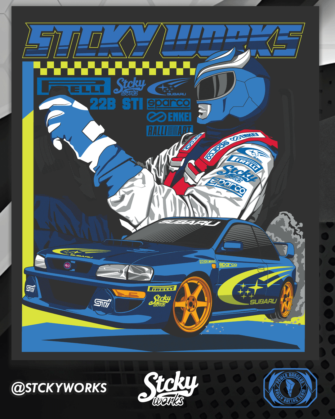 Blue Ranger Rally Team Tee