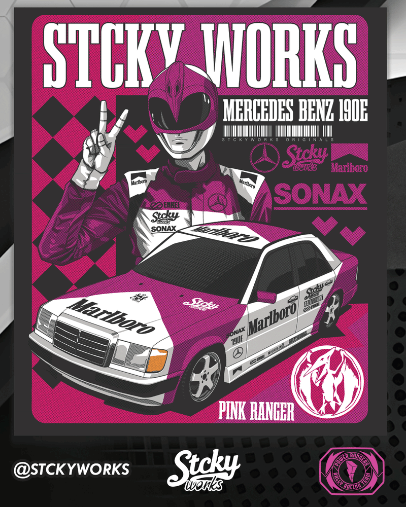 Pink Ranger Rally Team Tee