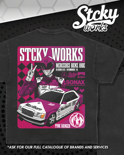 Pink Ranger Rally Team Tee