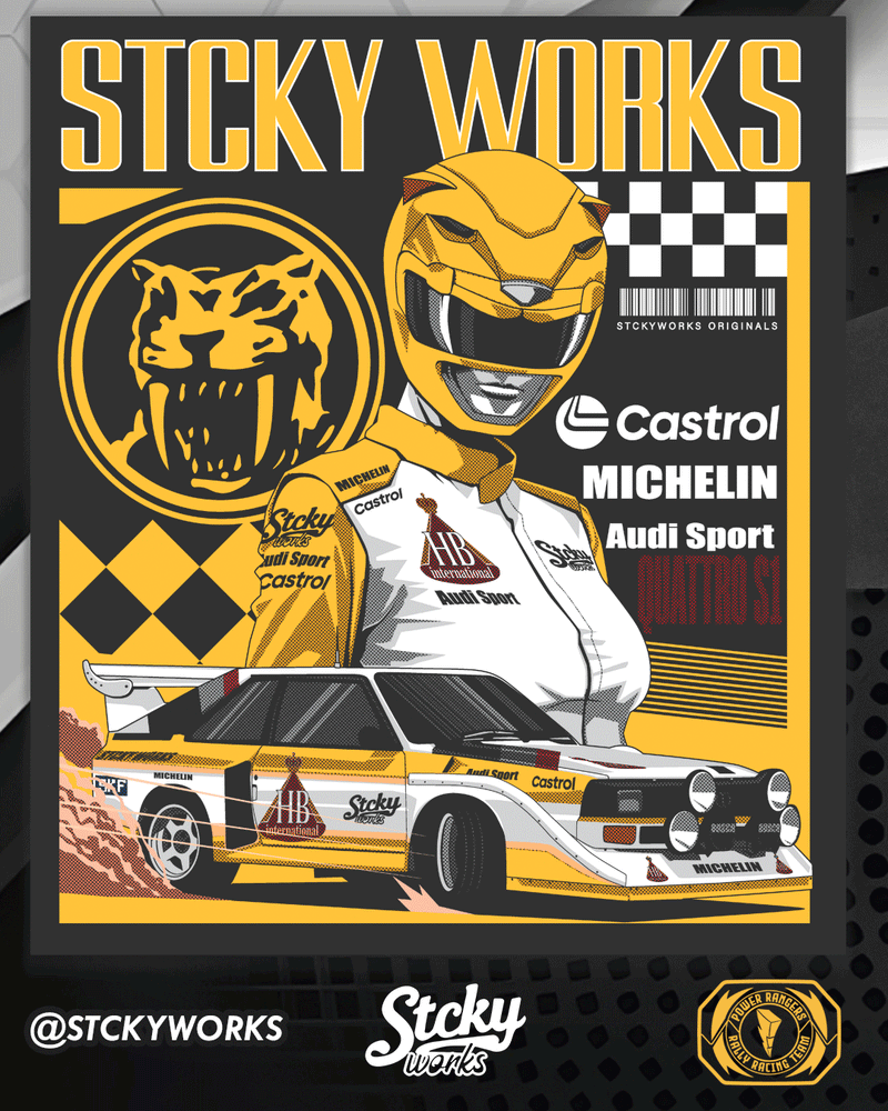 Yellow Ranger Rally Team Tee