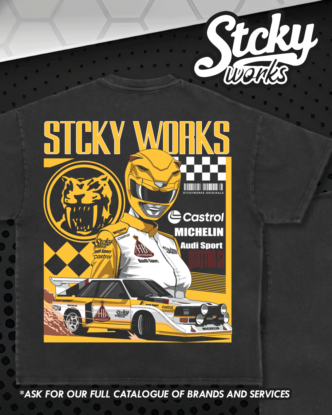 Yellow Ranger Rally Team Tee