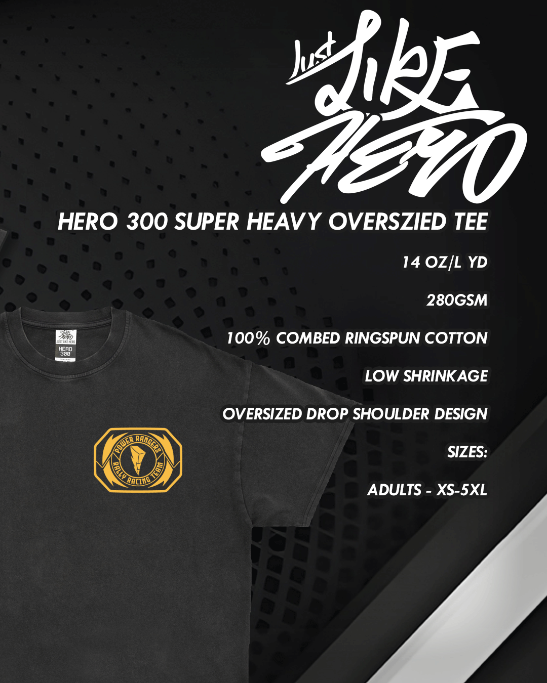 Yellow Ranger Rally Team Tee